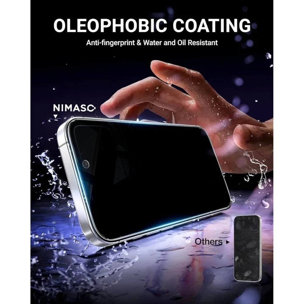 NIMASO for iPhone Screen Protector Privacy‎ 2 Pack, 6.1-Inch